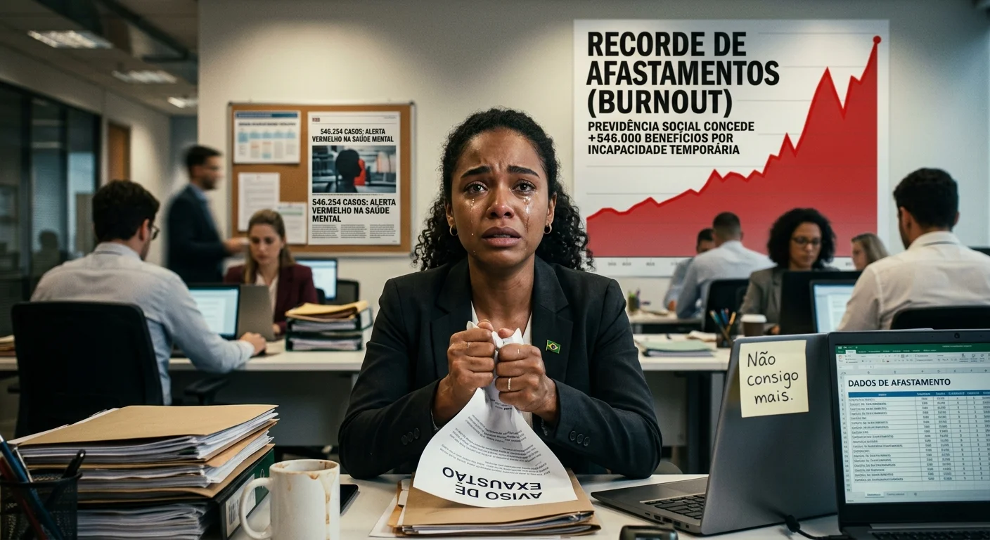 O Transtorno de Burnout e o Recorde de Afastamentos Previdenciários no Brasil